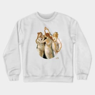 Primavera (detail – Three Graces) Crewneck Sweatshirt